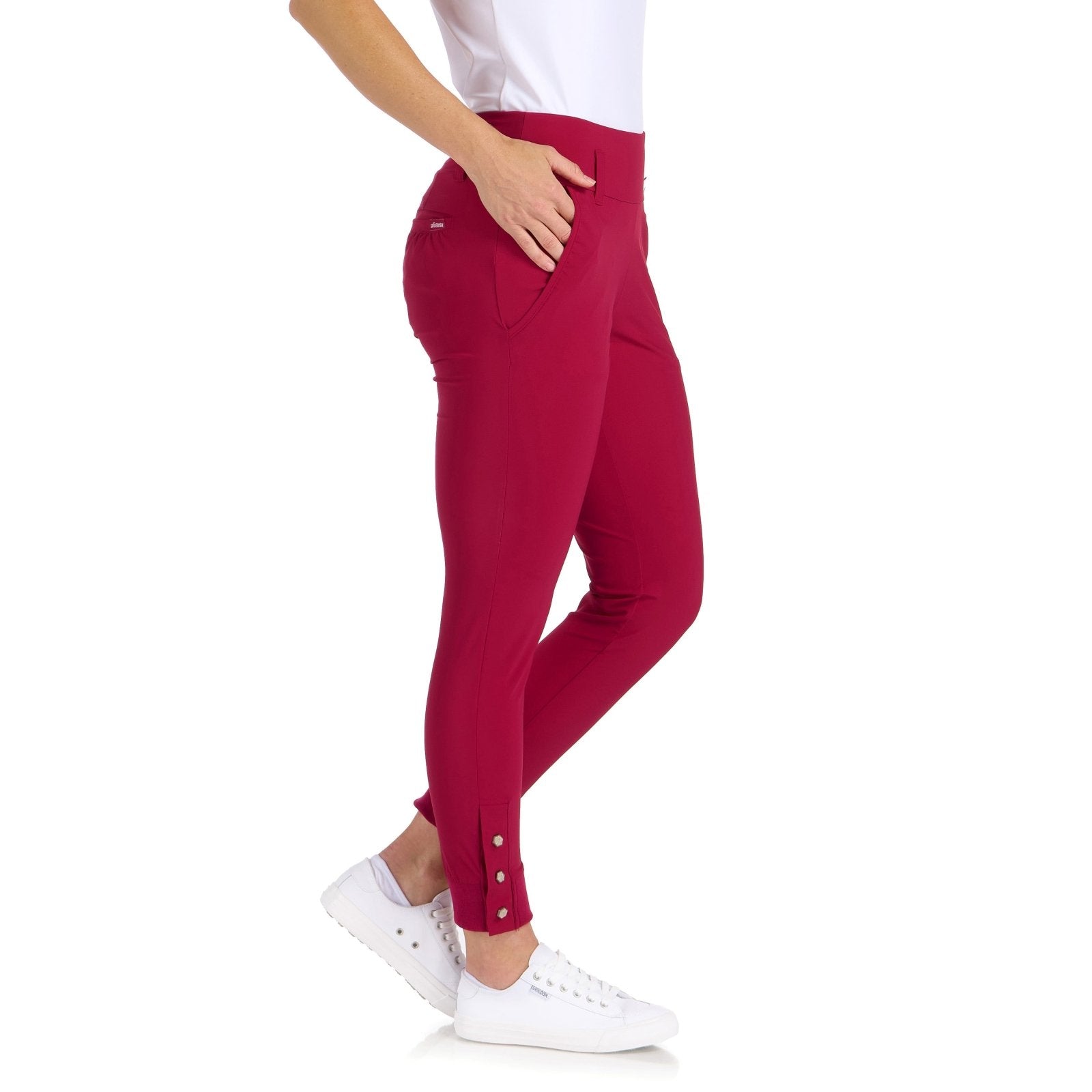Ariana Slim Crimson Jogger - SwingDish Women&
