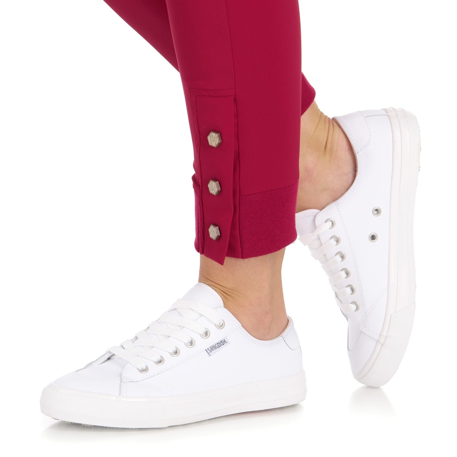 Ariana Slim Crimson Jogger - SwingDish Women&