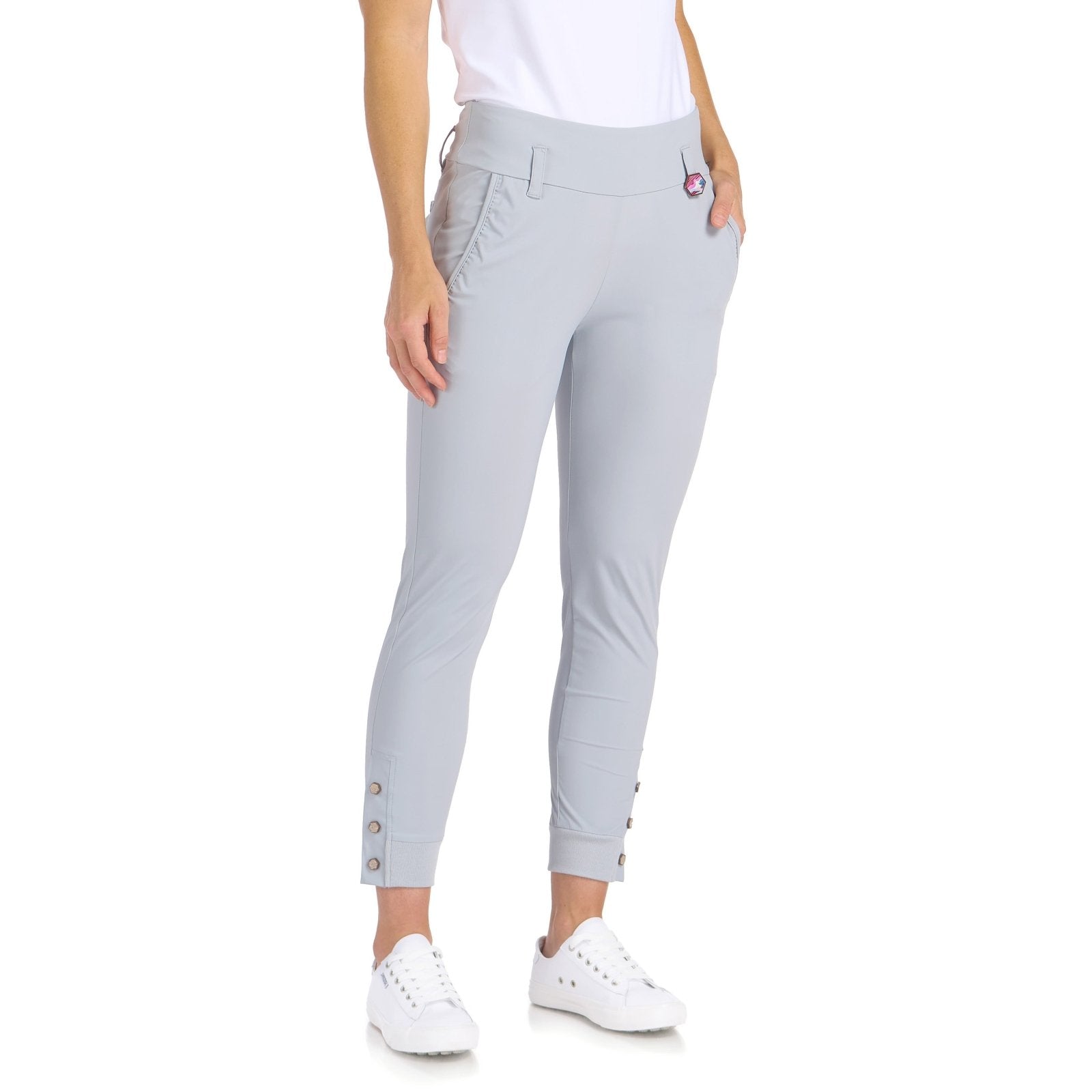 Ariana Slim Grey Jogger - SwingDish Women&