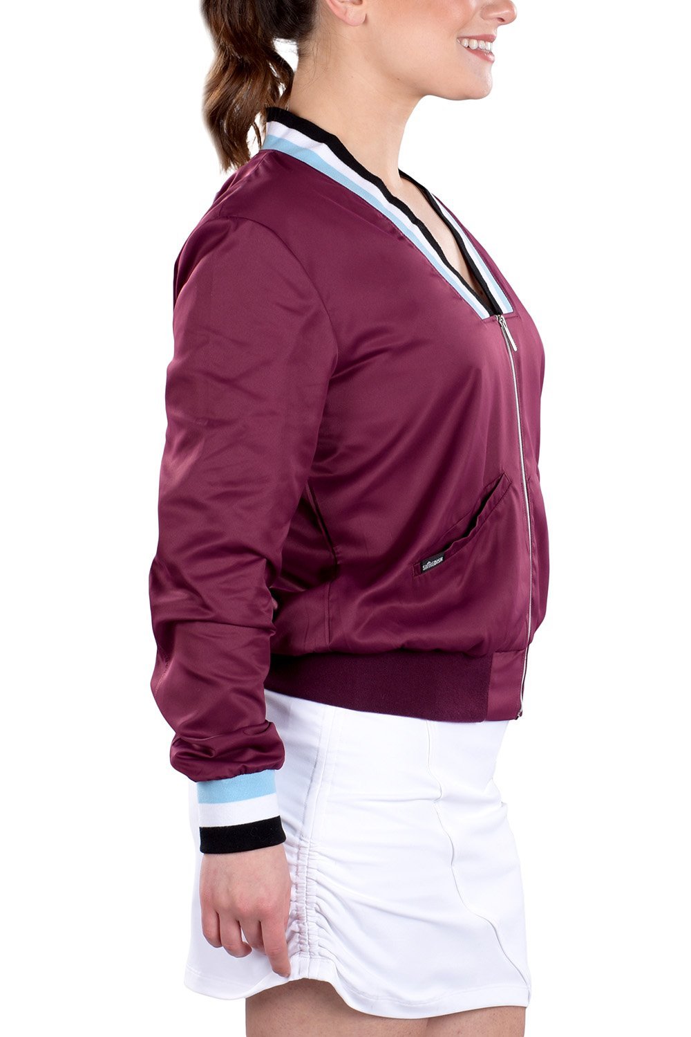 Berlin Mulberry Bomber Jacket - SwingDish