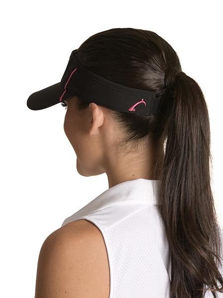 Black Paisley Visor Rear View | Women&