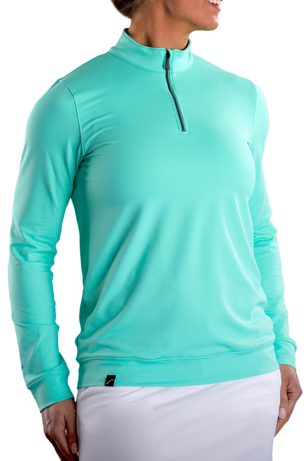 Boyfriend Pullover Mint Rear View | Women&