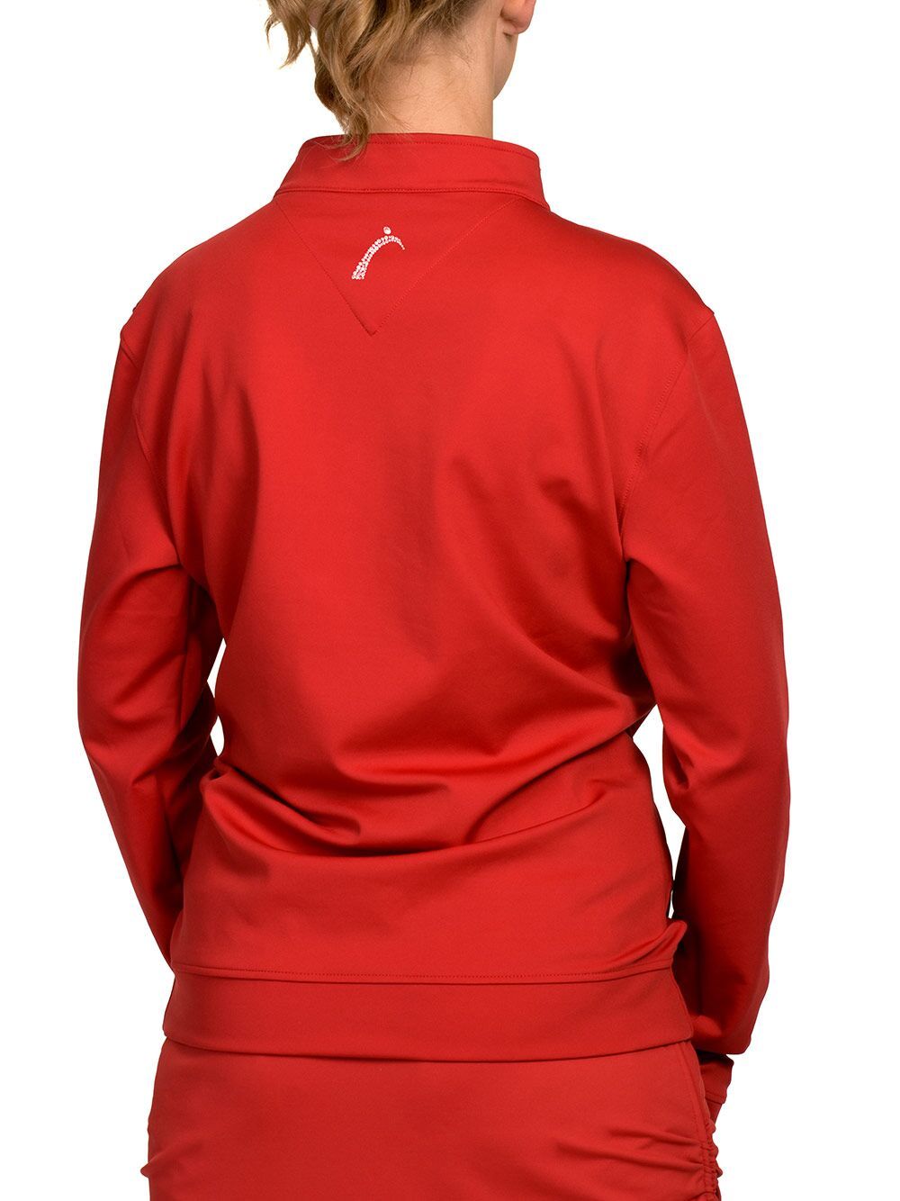 Boyfriend Pullover Red Rear View | Women&