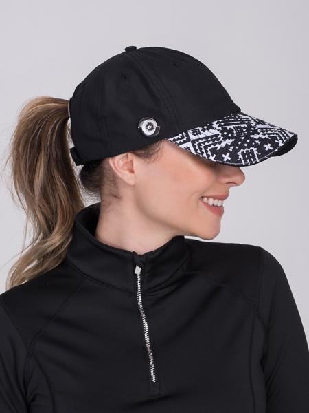 Black Fitness Hat Side View | Women&