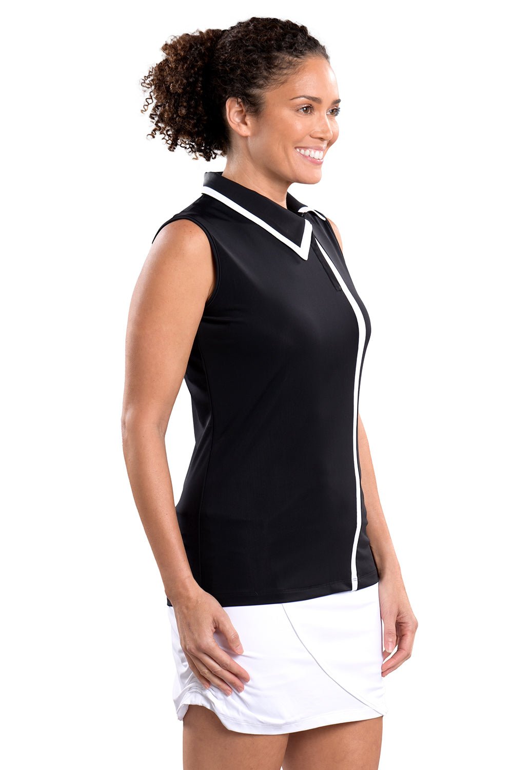 Kelly Sleeveless Top in Black - SwingDish Women&