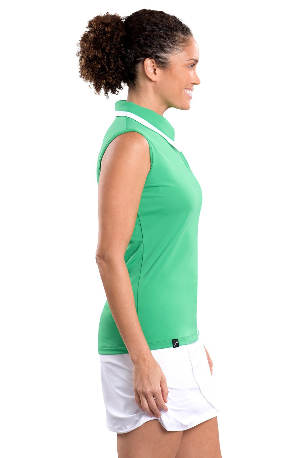 Kelly Sleeveless Top in Green - SwingDish Women&
