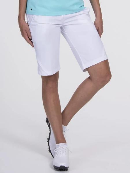 Woman Wearing SwingDish Resort Signature Bermuda - FINAL SALE Product View 1