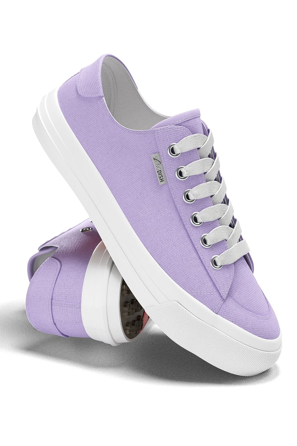 Spikeless Lilac Canvas Traveler Shoe - SwingDish Women&