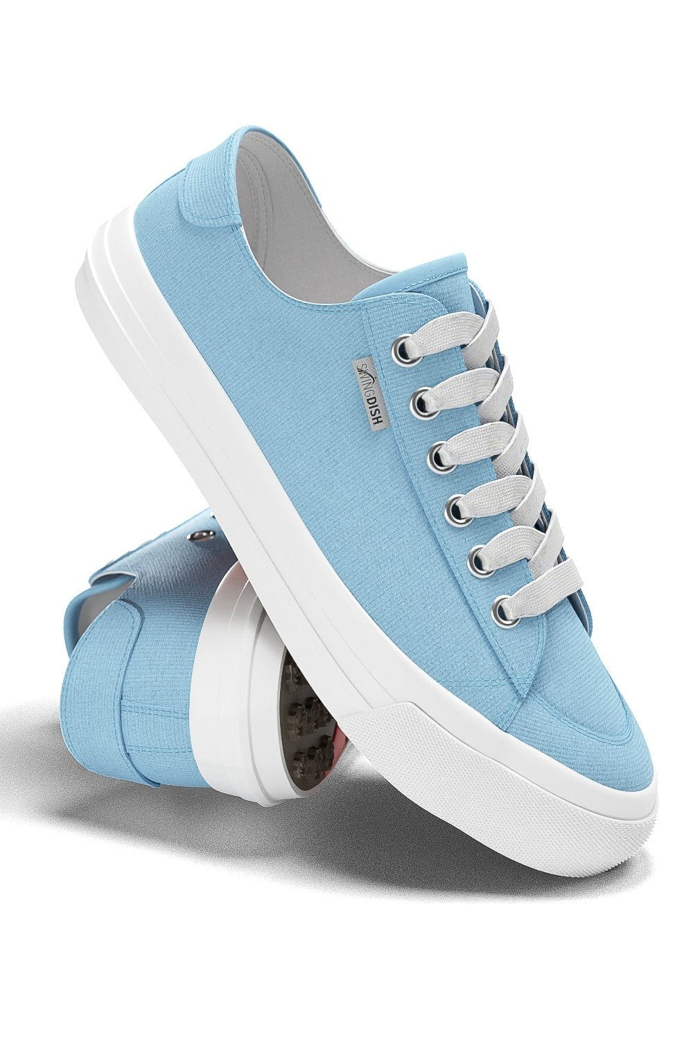 Spikeless Sky Blue Canvas Traveler Shoe - SwingDish Women&