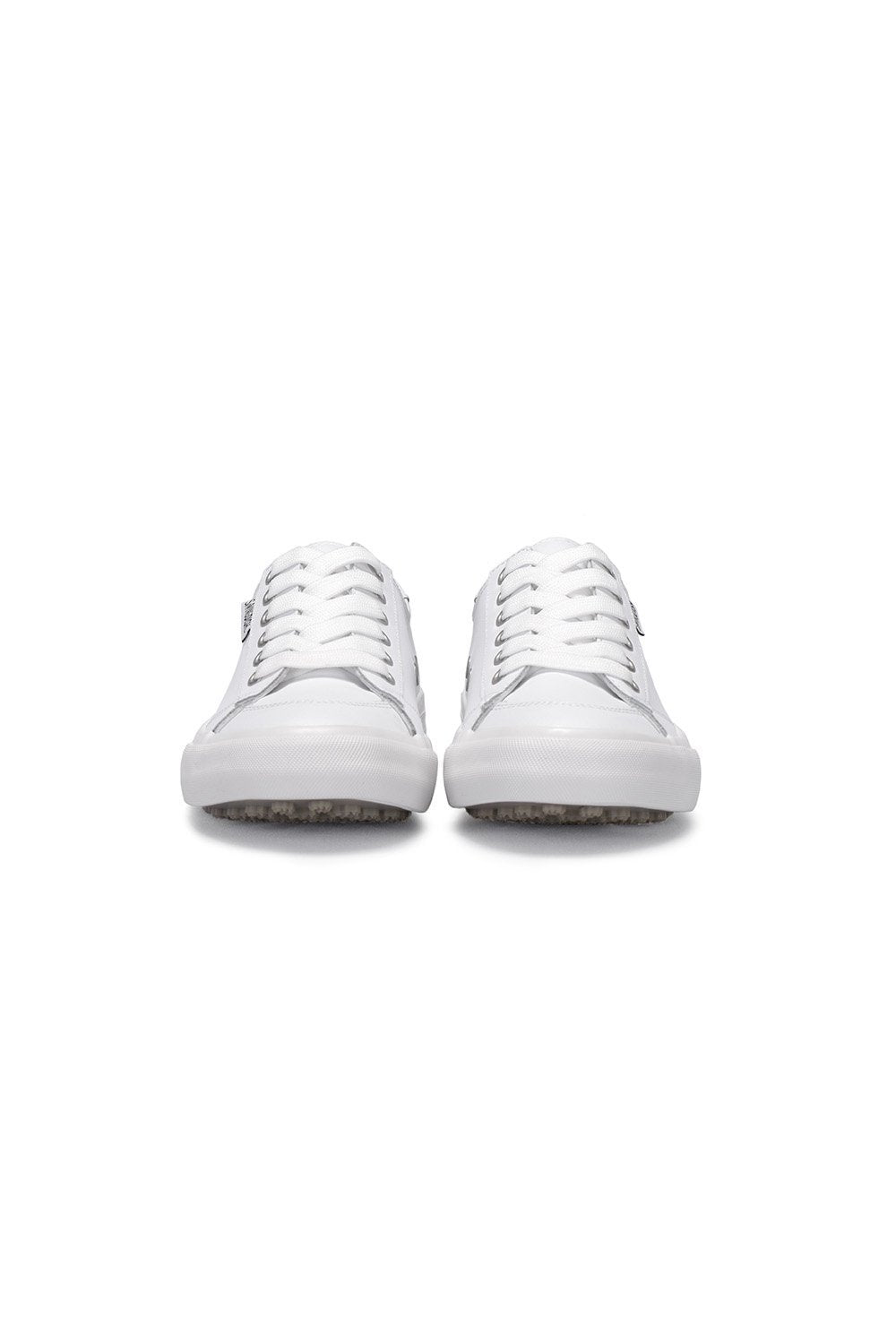 Spikeless White Leather Traveler Shoe - SwingDish