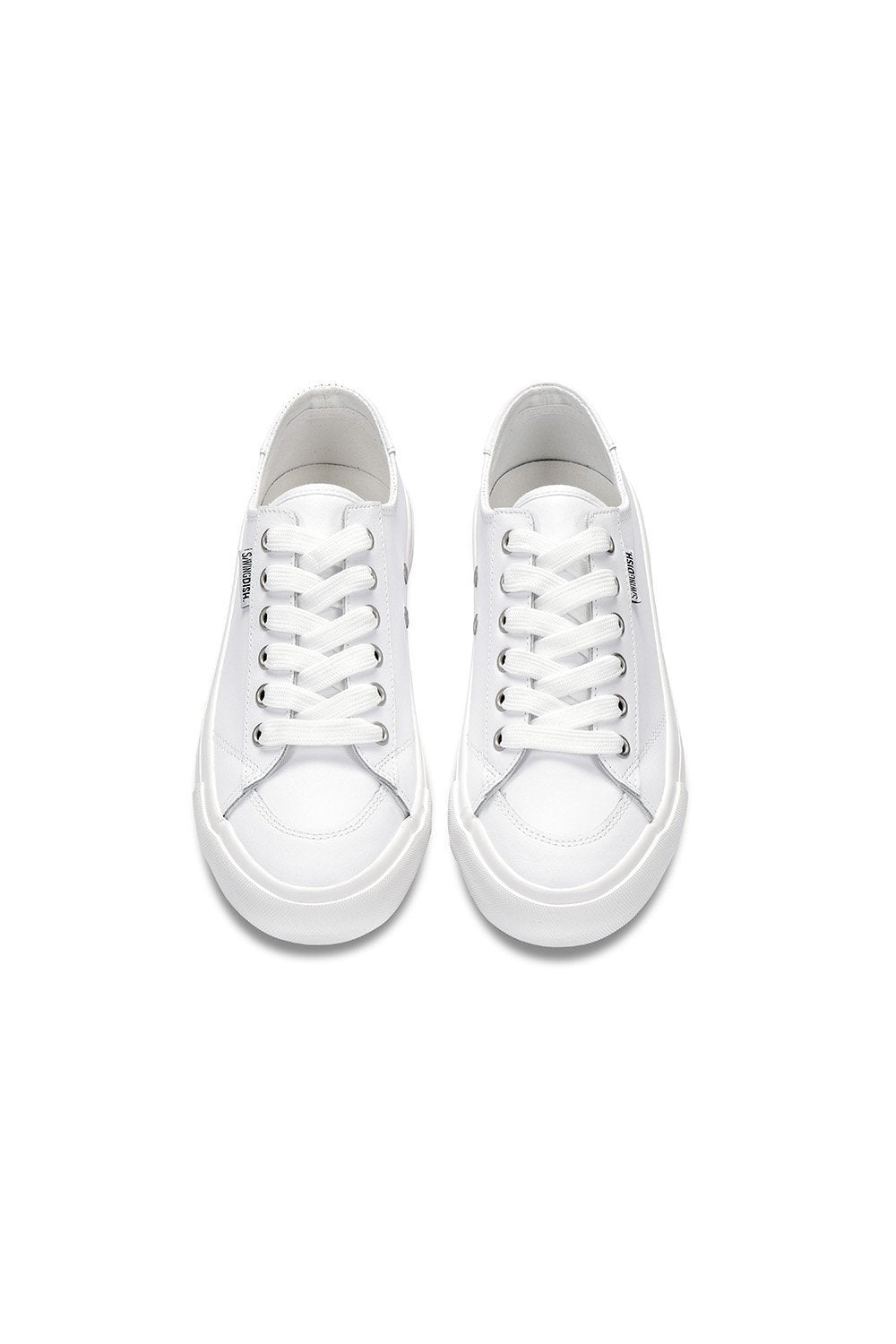 Spikeless White Leather Traveler Shoe - SwingDish