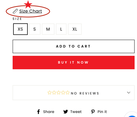 Size Chart Demo